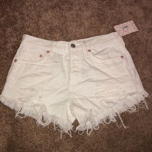 Free People Loving Good Vibrations Cutoffs shorts